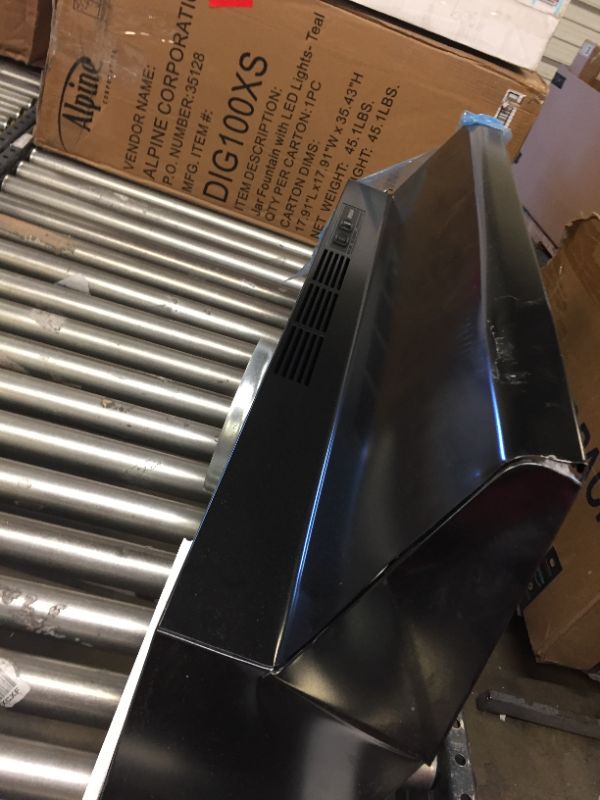 Photo 1 of Broan-NuTone F40000 30 in. 230 Max Blower CFM Convertible Under-Cabinet Range Hood with Light in Black