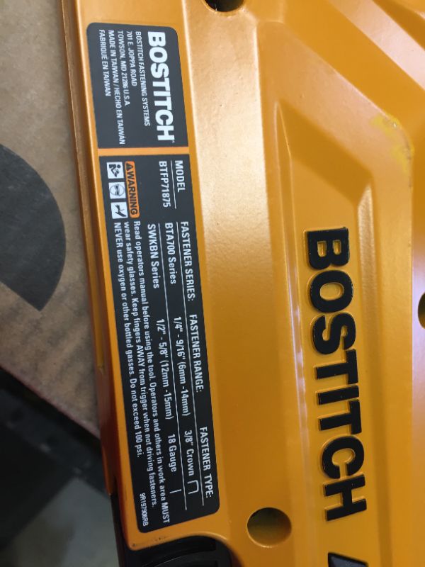 Photo 6 of Bostitch Air Compressor Combo Kit, 3-Tool (BTFP3KIT)