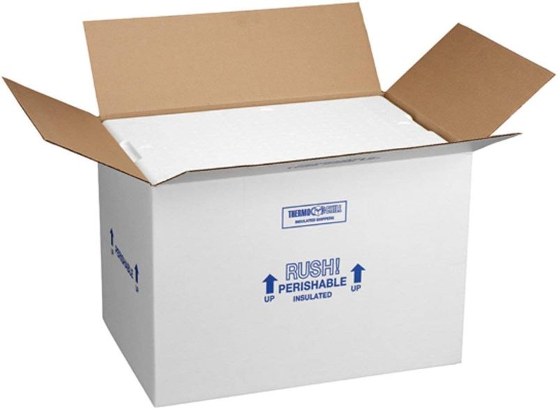 Photo 1 of 266C Thermo Chill Insulated Carton with Foam Shipper, Large, 19" Length x 12" Width x 16" Depth…
