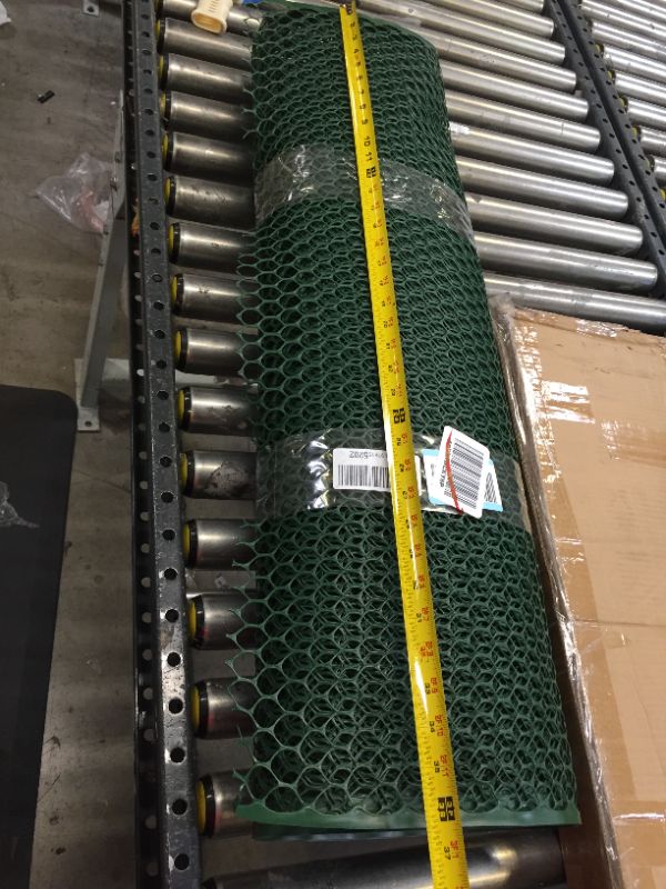 Photo 1 of 36 inch plastic green fencing. - unknown length.