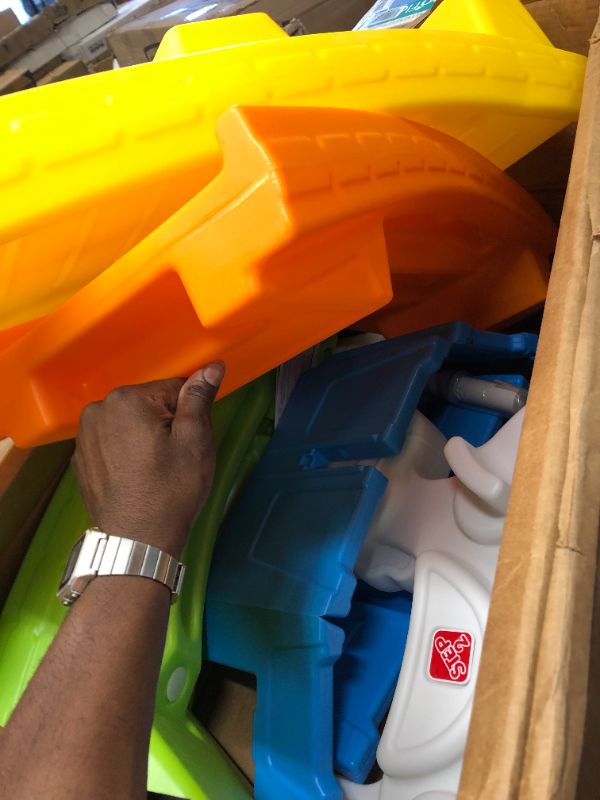 Photo 1 of step2 unicorn up & down roller coaster --- missing red portion of slide part and others