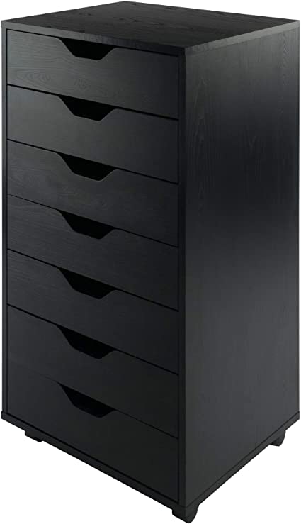 Photo 2 of Winsome Halifax Storage/Organization, 7 drawer, Black
