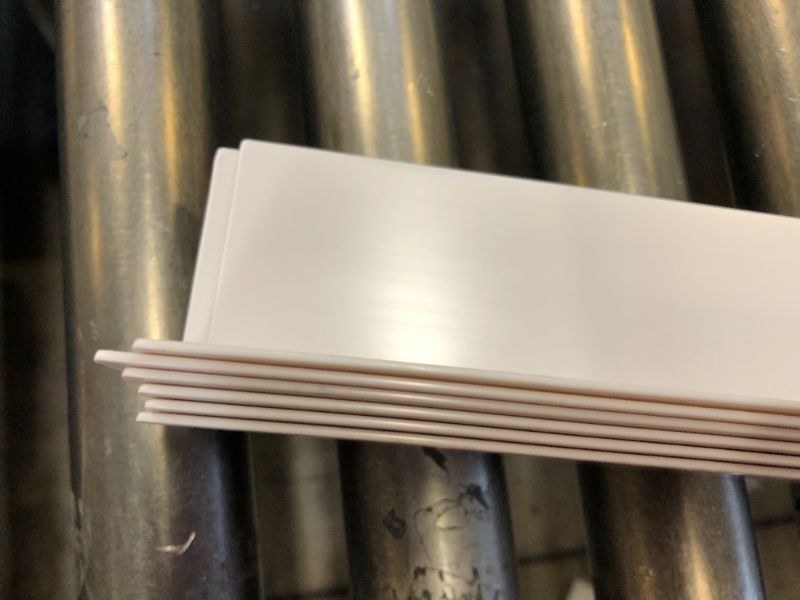 Photo 2 of 6 PK 4' plastic white plastic edge covers 