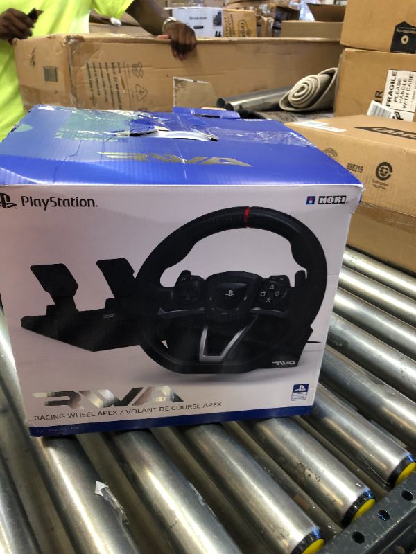 Photo 2 of HORI Racing Wheel Apex for Playstation 5, PlayStation 4 and PC - Officially Licensed by Sony - Compatible with Gran Turismo 7
