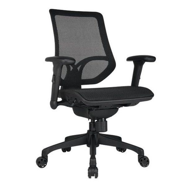 Photo 1 of WorkPro CIR61SW WeWork Mesh Mid-Back Task Chair&#44; Black

