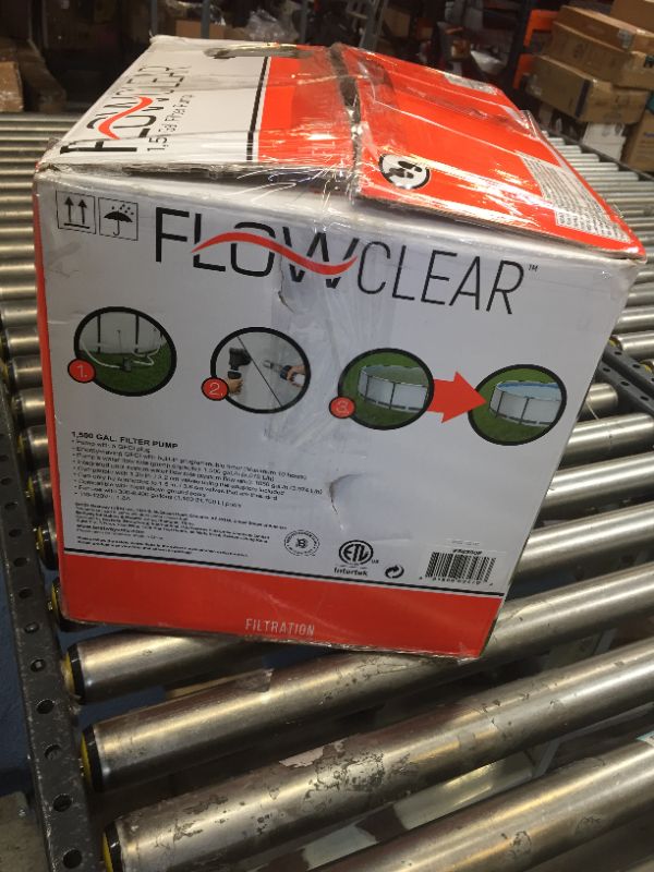 Photo 2 of Bestway Flow Clear 1500 GPH Above Ground Swimming Pool Filter Pump
