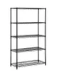 Photo 1 of 5-Tier Adjustable Storage Shelf Black 120x30x45cm

