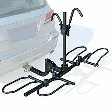 Photo 1 of 2bike Platform Style Hitch Mount Bike Rack Tray Style Bicycle Carrier Racks Fold