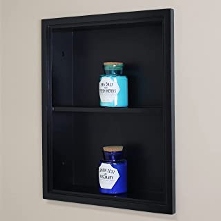 Photo 1 of 14x18 Black Sloane Wall Niche w/plain Back and 1 Shelf