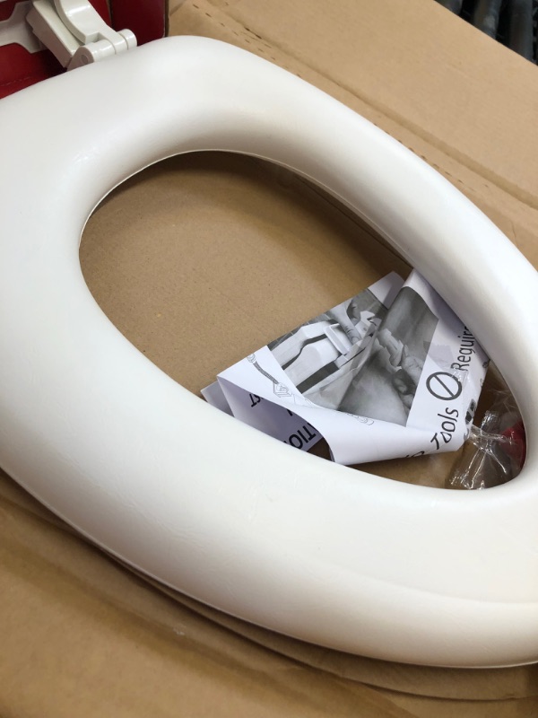 Photo 4 of BathDecor Premium Soft Elongated Toilet Seat with a Closed Front and Wood Cores,