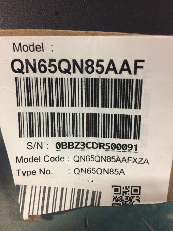 Photo 8 of SAMSUNG 65-Inch Class Neo QLED QN85A Series - 4K UHD Quantum HDR 24x Smart TV with Alexa Built-in and 6 speaker Object Tracking Sound - 60W, 2.2.2CH (QN65QN85AAFXZA, 2021 Model)
--- inner screen damage as shown