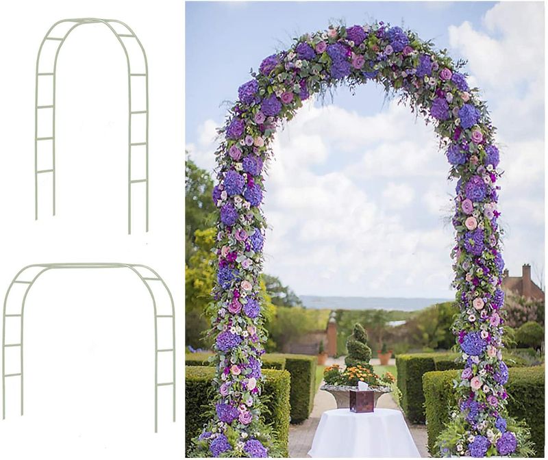 Photo 1 of 7.5 Feet High x 5 Feet Wide Metal Table Arch Various Climbing Plant Wedding Garden Arch Bridal Party Decoration Arbor
