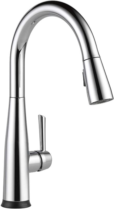 Photo 1 of Delta Faucet Essa Touch Kitchen Faucet Chrome, Chrome Kitchen Faucets with Pull Down Sprayer, Kitchen Sink Faucet, Touch Faucet for Kitchen Sink, Delta Touch2O Technology, Chrome 9113T-DST
