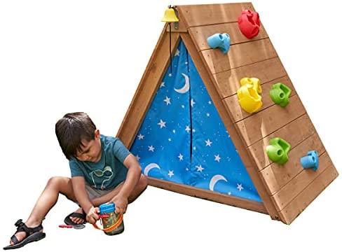 Photo 1 of KidKraft A-Frame Hideaway & Climber Tent
