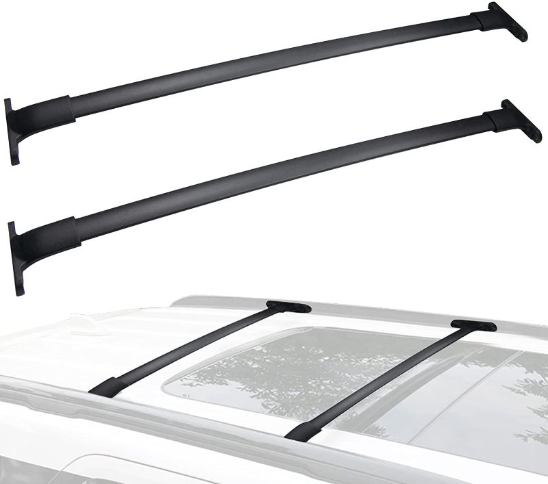 Photo 1 of Auxko Car Rooftop Cross Bars Roof Racks fit for 2016-2019 Ford Explorer, Upgrade Aluminum Luggage Crossbars Replacement Carrying Cargo Racks Carrier Bag Bike Kayak Canoe
