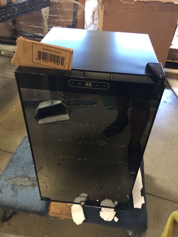 Schmecke 24 Bottle Compressor Wine Cooler Refrigerator w/Lock Large
