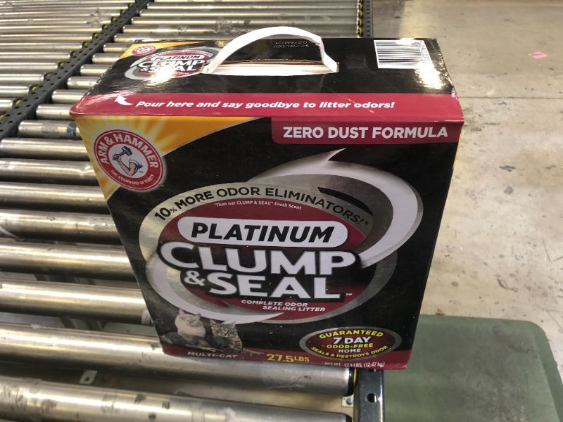 Photo 2 of ARM & HAMMER Clump & Seal Platinum Cat Litter
27 1/2 LB.