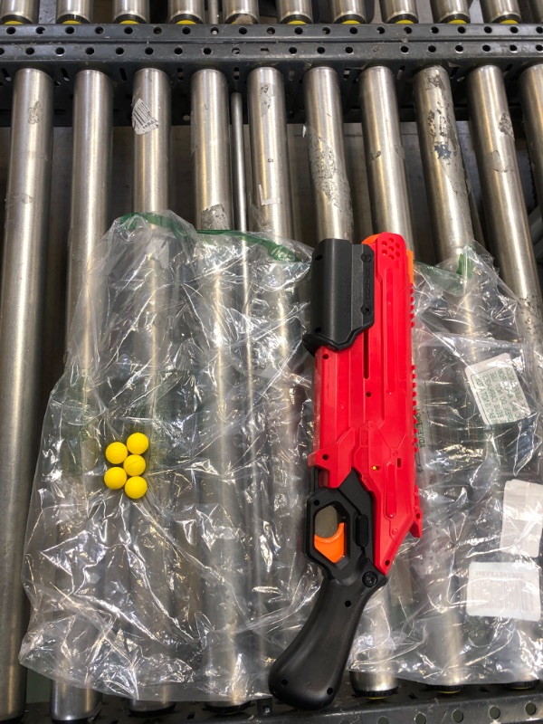 Photo 1 of NERF Rival Takedown XX-800 Blaster -- Pump Action, Breech-Load, 8-Round Capacity, 90 FPS, 8 Official Rival Rounds -- Team Red
