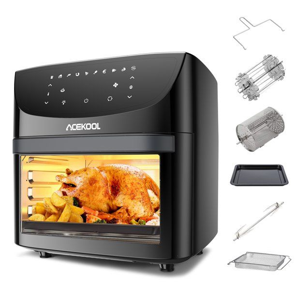 Photo 1 of Acekool Air Fryers Oven Oil-free Pan Oven For BBQ roast Chicken Pizza Air Fryer 10 in 1, 1800W
