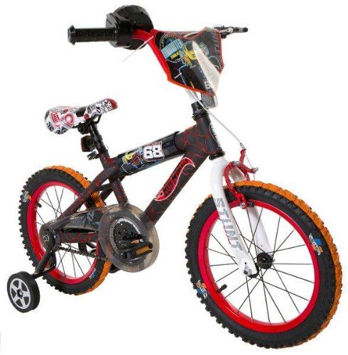 Photo 1 of Hot Wheels Dynacraft Boys BMX Street/Dirt Bike with Hand Brake 16"" Black/Red/Orange