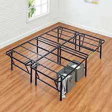 Photo 1 of Amazon Basics Foldable, 18" Black Metal Platform Bed Frame Storage Full Size