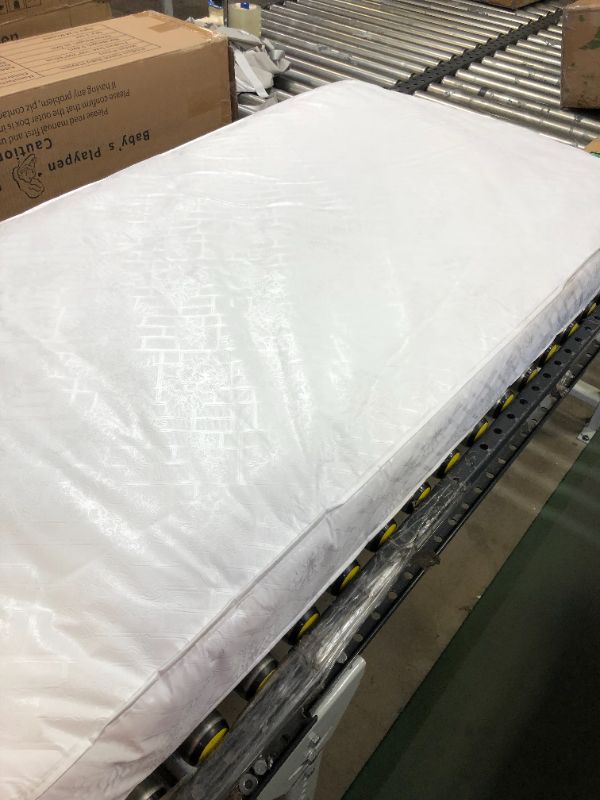 Photo 2 of Kolcraft Pure Sleep Therapeutic 150 Waterproof Toddler & Baby Crib Mattress - 150 Extra Firm Coils, 51.7” x 27.3" Crib
