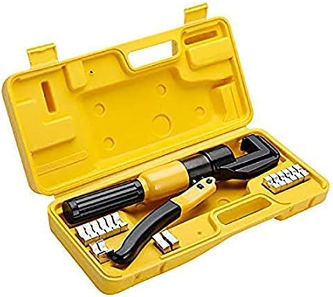 Photo 1 of 10 Ton Hydraulic Wire Battery Cable Lug Terminal Crimper Crimping Tool 9 Dies Crimping wires Crimper