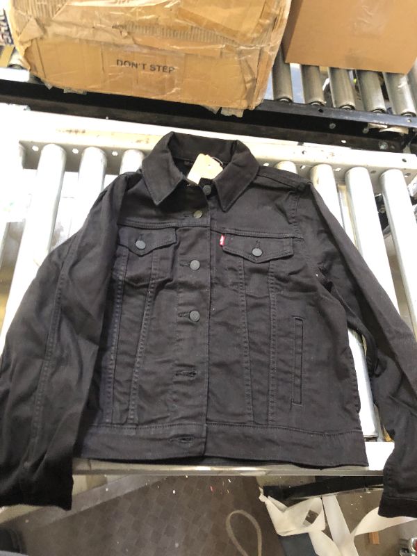 Photo 2 of Levi's Women's Original Trucker Jacket Standard Black and Black Size Large