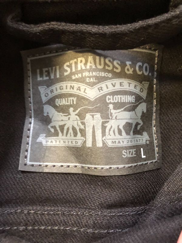 Photo 3 of Levi's Women's Original Trucker Jacket Standard Black and Black Size Large