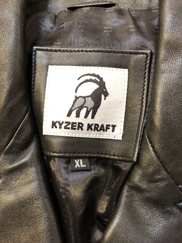 Photo 2 of Kyzer Kraft Womens Leather Jacket Size XL 