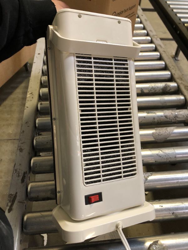 Photo 2 of Space Heater - Fast-heating Ceramic Heater,Tower Heater Fan with Thermostat, Tip-over Overheat Protection, 120° Oscillation White 