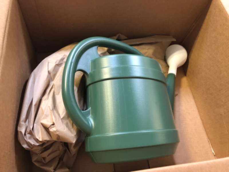 Photo 2 of 2 Gallon Plant Watering Can - Large Plastic Garden Water Pot for Indoor Outdoor Plants Flowers by The HC Companies Green