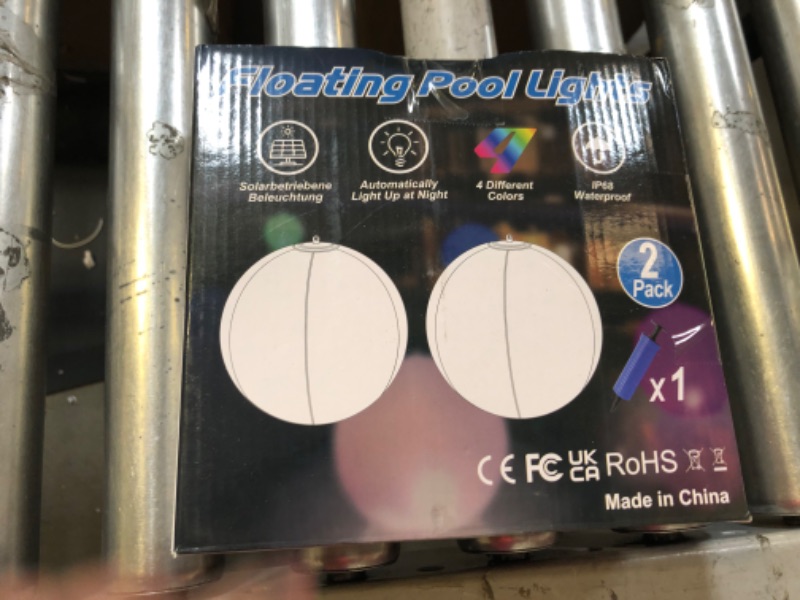 Photo 2 of 14" floating pool lights 2 pack 