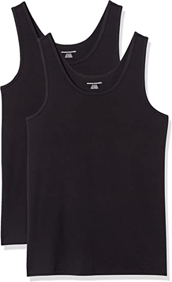 Photo 1 of Amazon Essentials Women's Slim-Fit Tank, Pack of 2 SIZE LARGE 