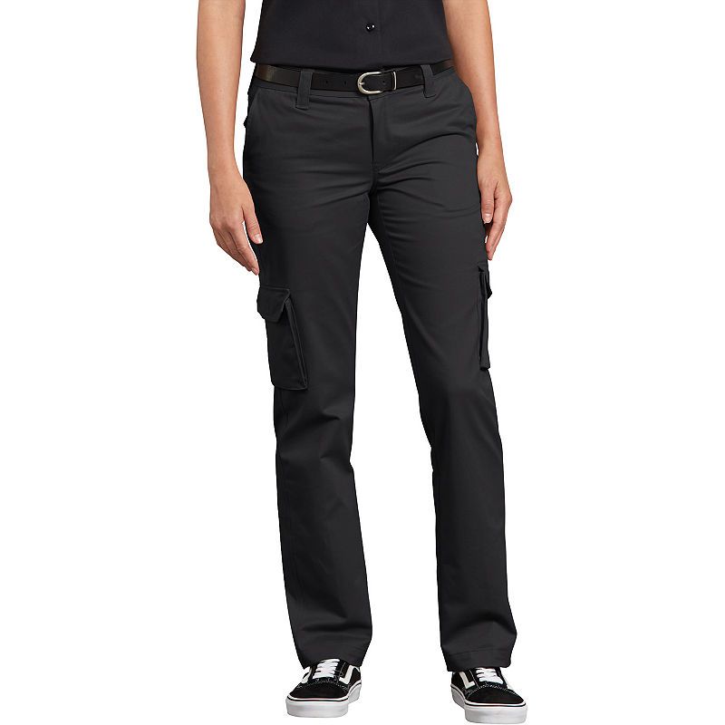 Dickies Women's Relaxed Fit Cargo Pants - Black Size 14