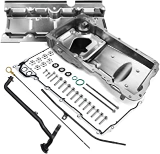 Photo 1 of A-Premium Performance Muscle Car Engine Oil Pan Complete Kit Compatible with GM LS1 LS3 LSA LSX Chevrolet Chevy Pontiac Replace # 19212593. scratches and Scuffs on item. 
