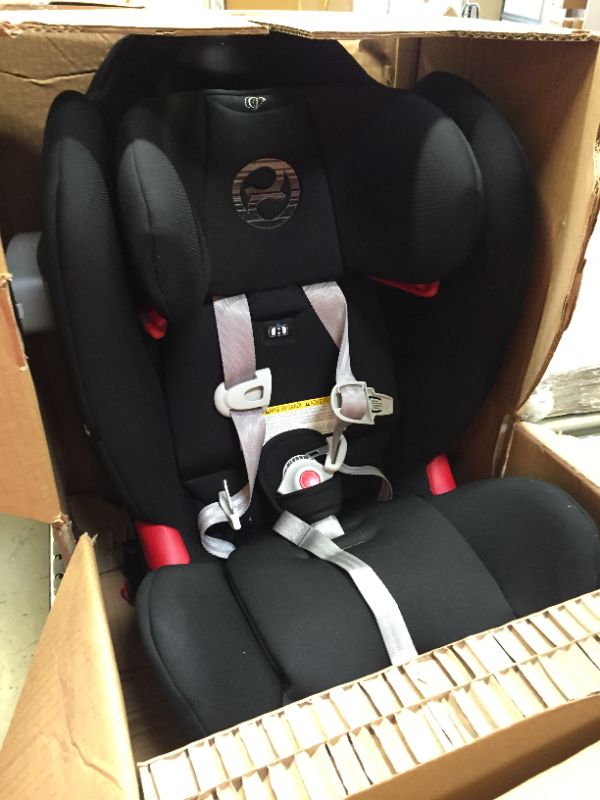 Photo 3 of Cybex Eternis S, All-in-One Convertible Car Seat, Use from Birth to 120 lbs, Reclining 12-Position Height-Adjustable Headrest, Side Impact Protection, Lavastone Black
