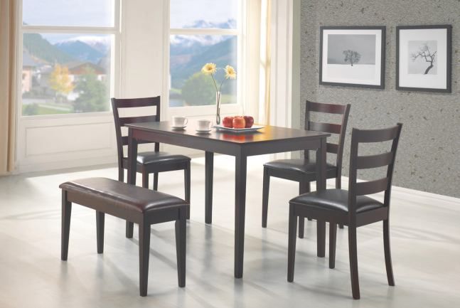 Photo 1 of Coaster® Taraval 5 Piece Dining Set --- TABLE AND BENCH NOT INCLUDED 
