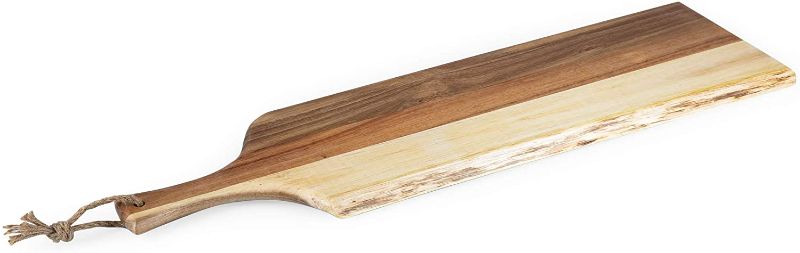 Photo 1 of TOSCANA - a Picnic Time brand Artisan Raw Edge Charcuterie Boards, 30-inch, Acacia Wood
