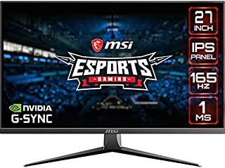 Photo 1 of MSI FHD IPS Gaming G-Sync Compatible HDR Ready 1ms 1920 x 1080 165Hz Refresh Rate 27" Gaming Monitor (Optix MAG2732)
(MINOR SCRATCH ON SCREEN)