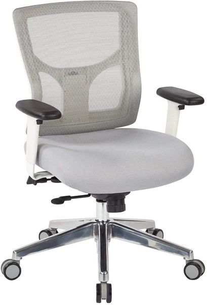 Photo 1 of Office Star Pro-Line II™ ProGrid® White Mesh Mid Back Chair [95673]
