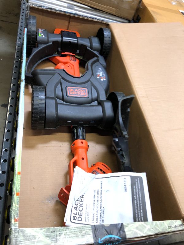 Photo 5 of BLACK+DECKER 120V 6.5 Amp Compact 12 in. Corded 3-in-1 Lawn Mower. Heavy Use, Grass Stains on Item. Scratches and Scuffs on ITem. 