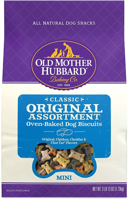 Photo 1 of 4 bags Old Mother Hubbard Classic Original Assortment Biscuits Baked Dog Treats, Mini --- bb july 09 2022
