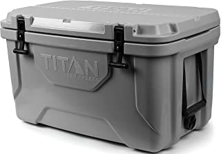 Photo 1 of Arctic Zone Titan Deep Freeze Premium Ice Chest Roto Cooler with Microban Protection - Size 55Q, Color Gray. Moderate Use, Dirty From Previous Use, Scratches and Scuffs on Item, Not in Original Box Packaging. 
