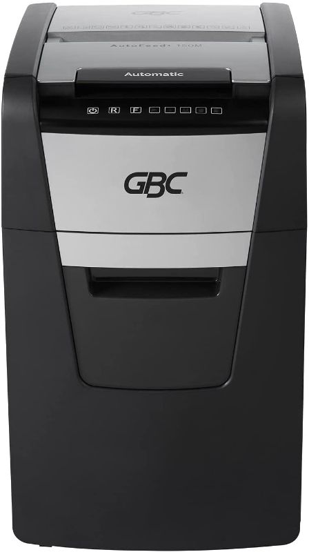 Photo 1 of GBC Paper Shredder, Auto Feed+, 150 Sheet Capacity, Super Cross-Cut, Home Office Shredder, 150X (WSM1757604)---ITEM IS DIRTY NEEDS TO BE CLEANED---
