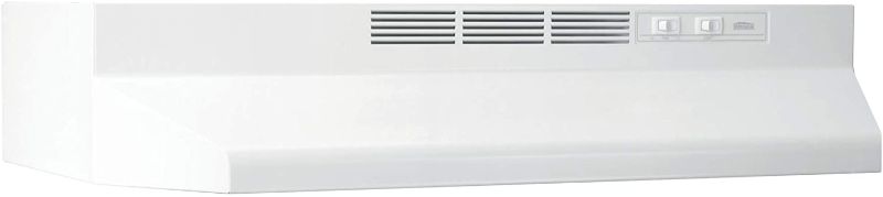 Photo 1 of Broan-NuTone 414201 Ductless Range Hood Insert with Light, Exhaust Fan for Under Cabinet, White, 42" Broan 41000, Inch
