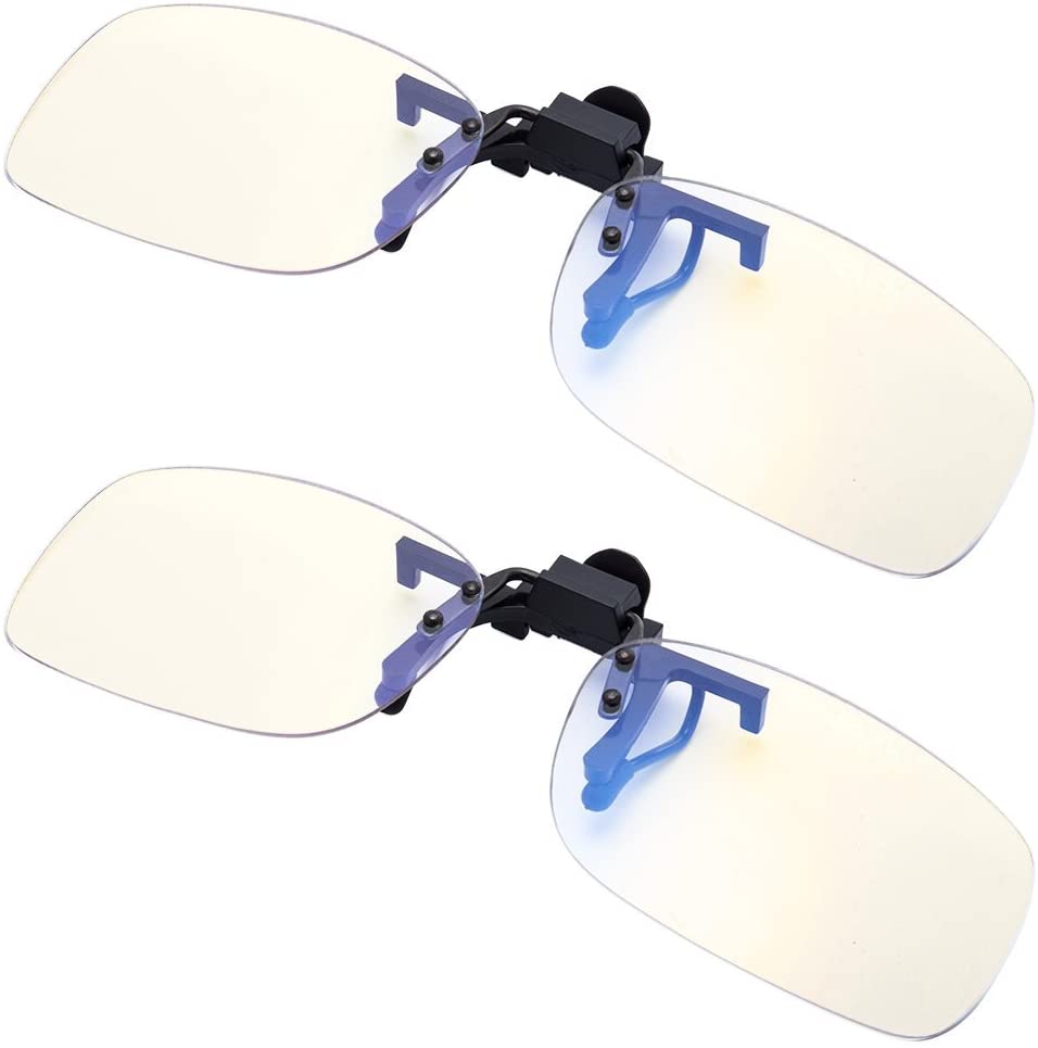 Photo 1 of EYEGUARD Blue Light Filter Clip-on Computer Gamer Glasses Strain Relief Anti-glare Radiaton Protection Eyewear
