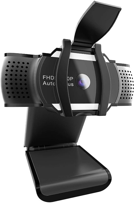 Photo 1 of [Update Version with Privacy Cover] HD Webcam 1080P Auto Focus Streaming Computer Camera for Video Calling, Recording, Conferencing, 500M Pixels USB Webcam for PC Laptop Desktop
