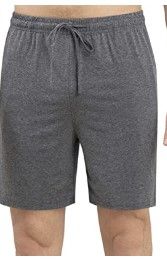 Photo 2 of YIMANIE Men's Pajama Shorts Cotton Comfy Soft Lounge Sleep Shorts Separate Bottoms-MEDIUM