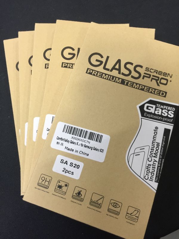 Photo 3 of Compatible for galaxy S20 Screen Protector Tempered Glass 2Pack 9H Compatible With Ultrasonic Fingerprint 3D Curved Glass HD Transparent Without Bubbles Suitable for Galaxy S20 Screen Protector 5 PACK 